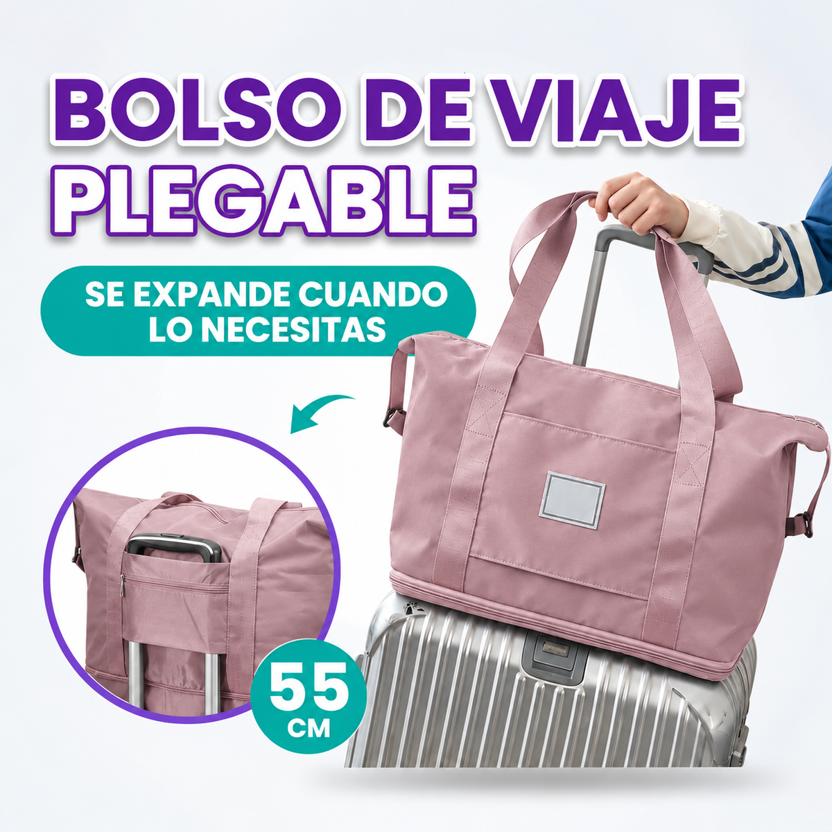 Bolso plegable de gran capacidad para viaje