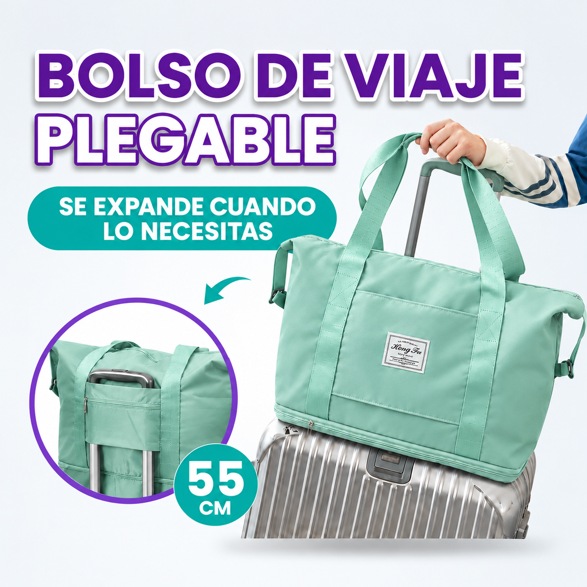 Bolso plegable de gran capacidad para viaje