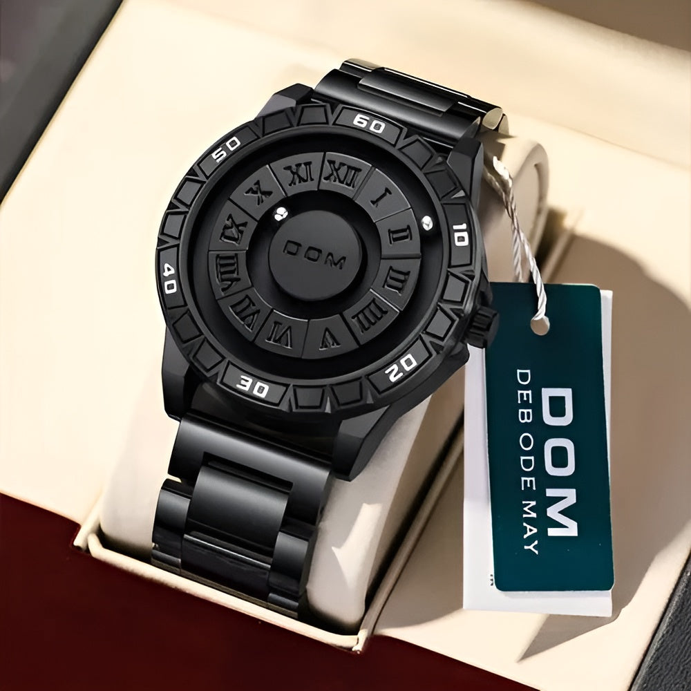 Reloj analógico con cuentas magnéticas