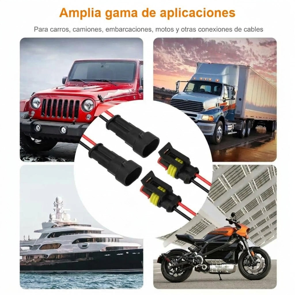 Conector de cable electrico impermeable