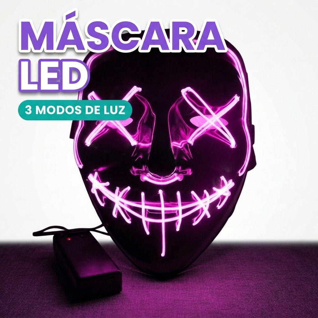 Mascara LED para disfraz