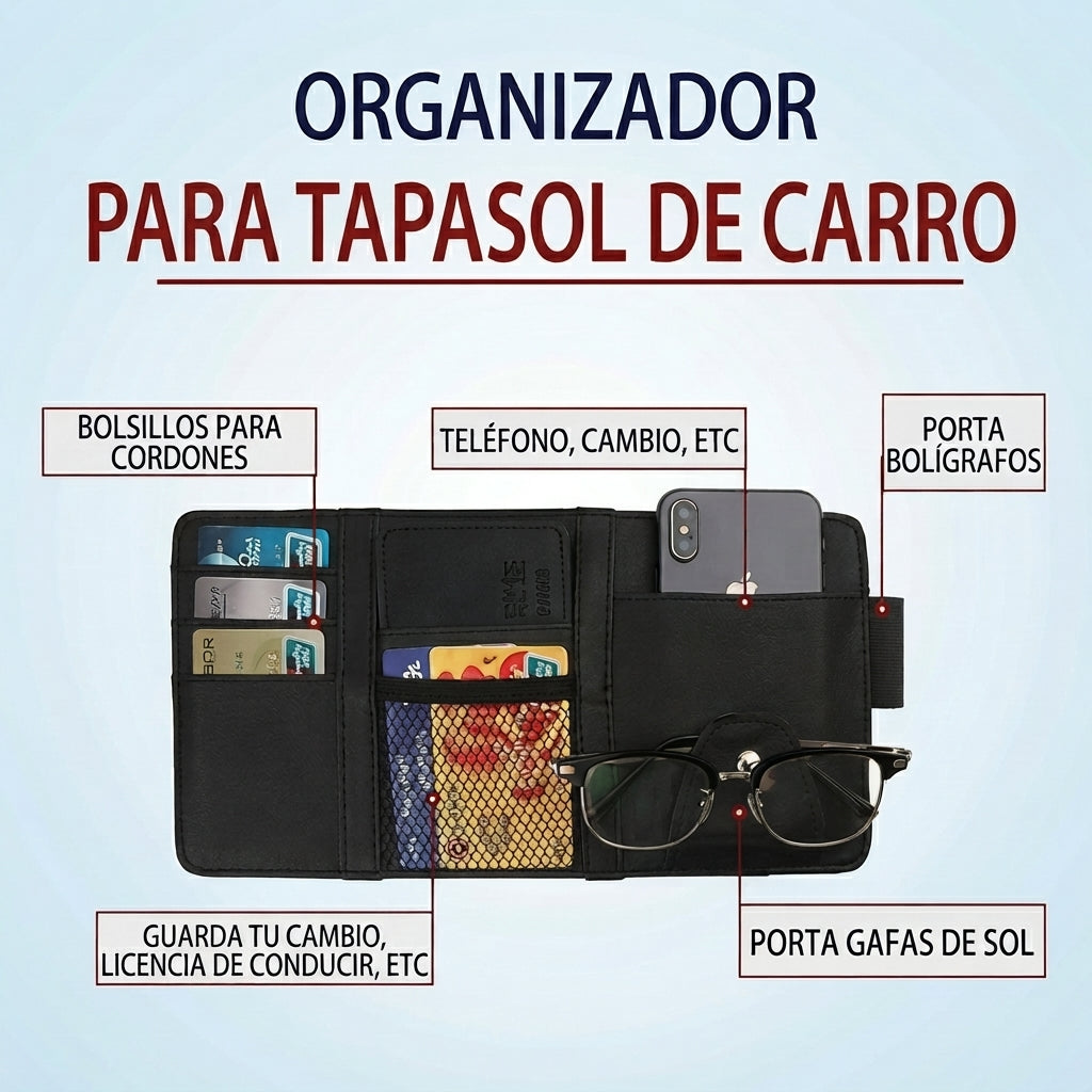 Organizador de tapasol delantero