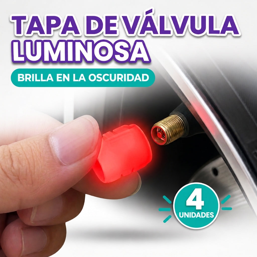 Tapa para valvula de caucho (pack de 4)
