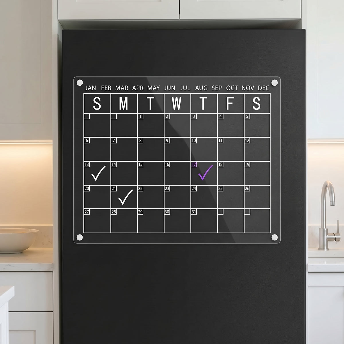 Calendario magnetico para nevera