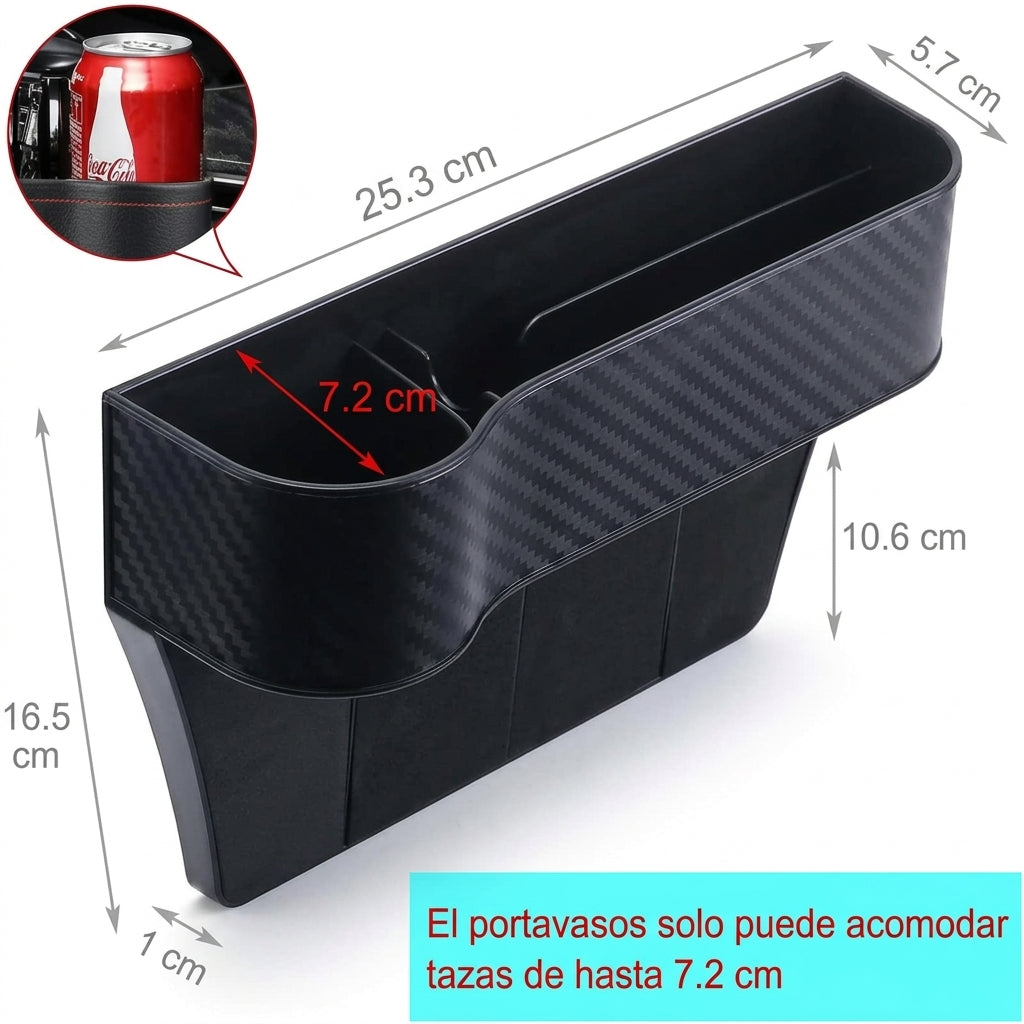 Organizador multifuncional para asiento de carro