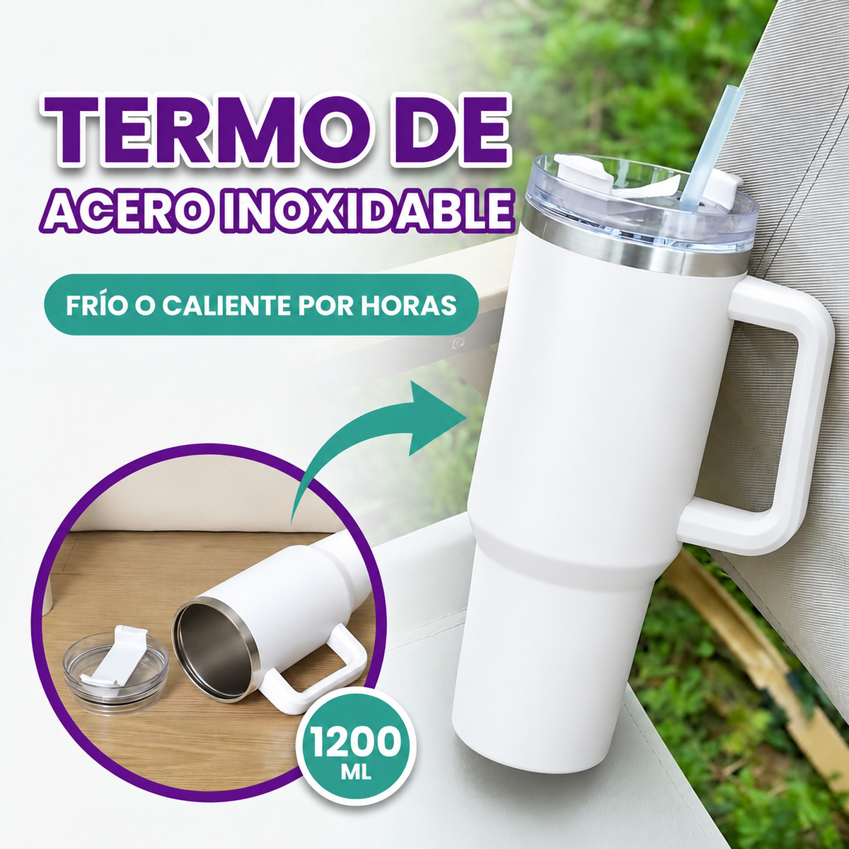 Termo de acero inoxidable
