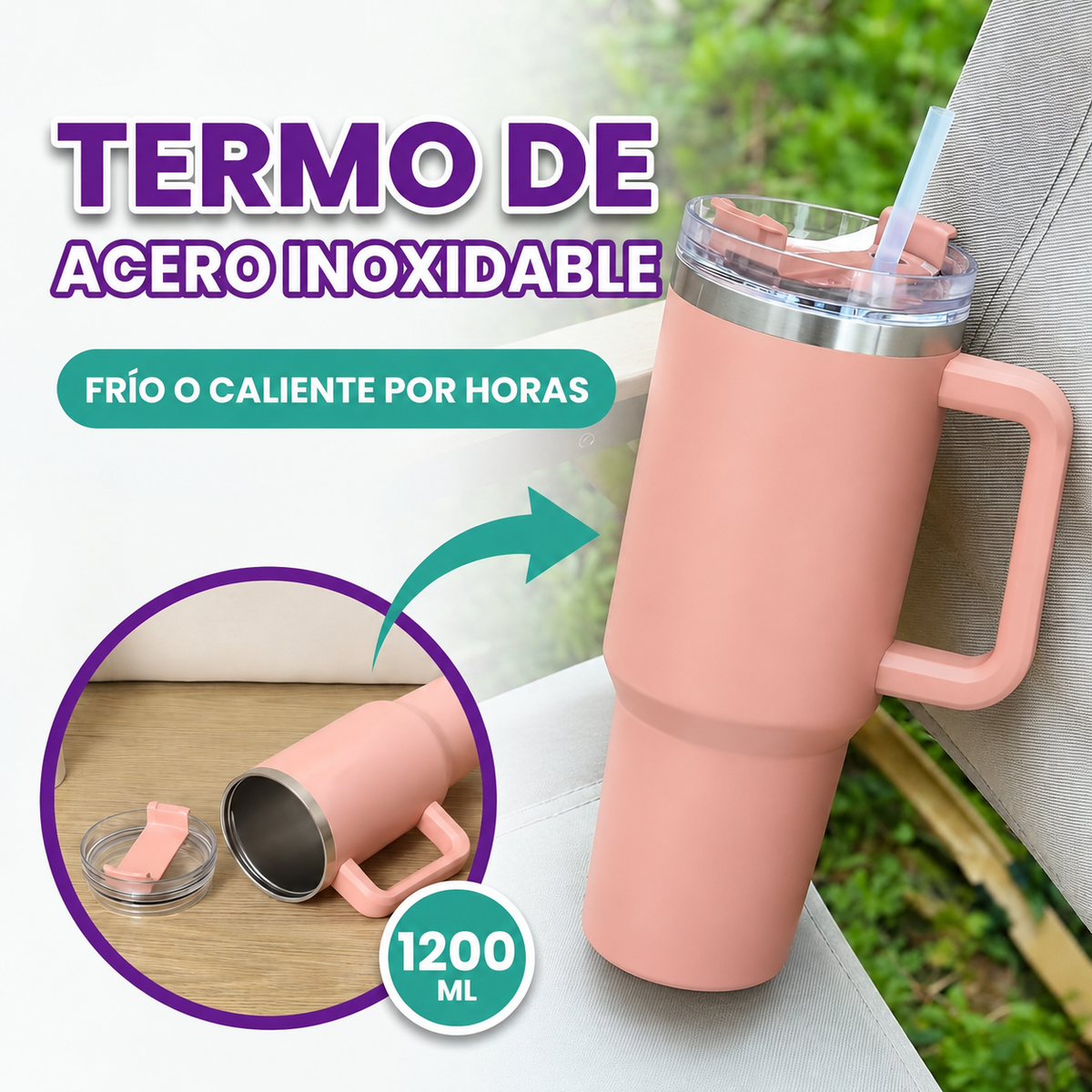 Termo de acero inoxidable