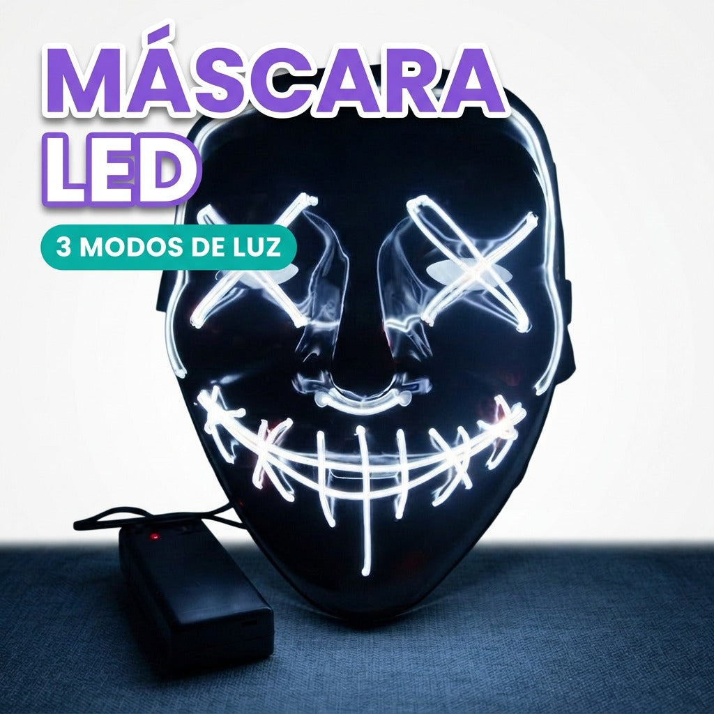 Mascara LED para disfraz