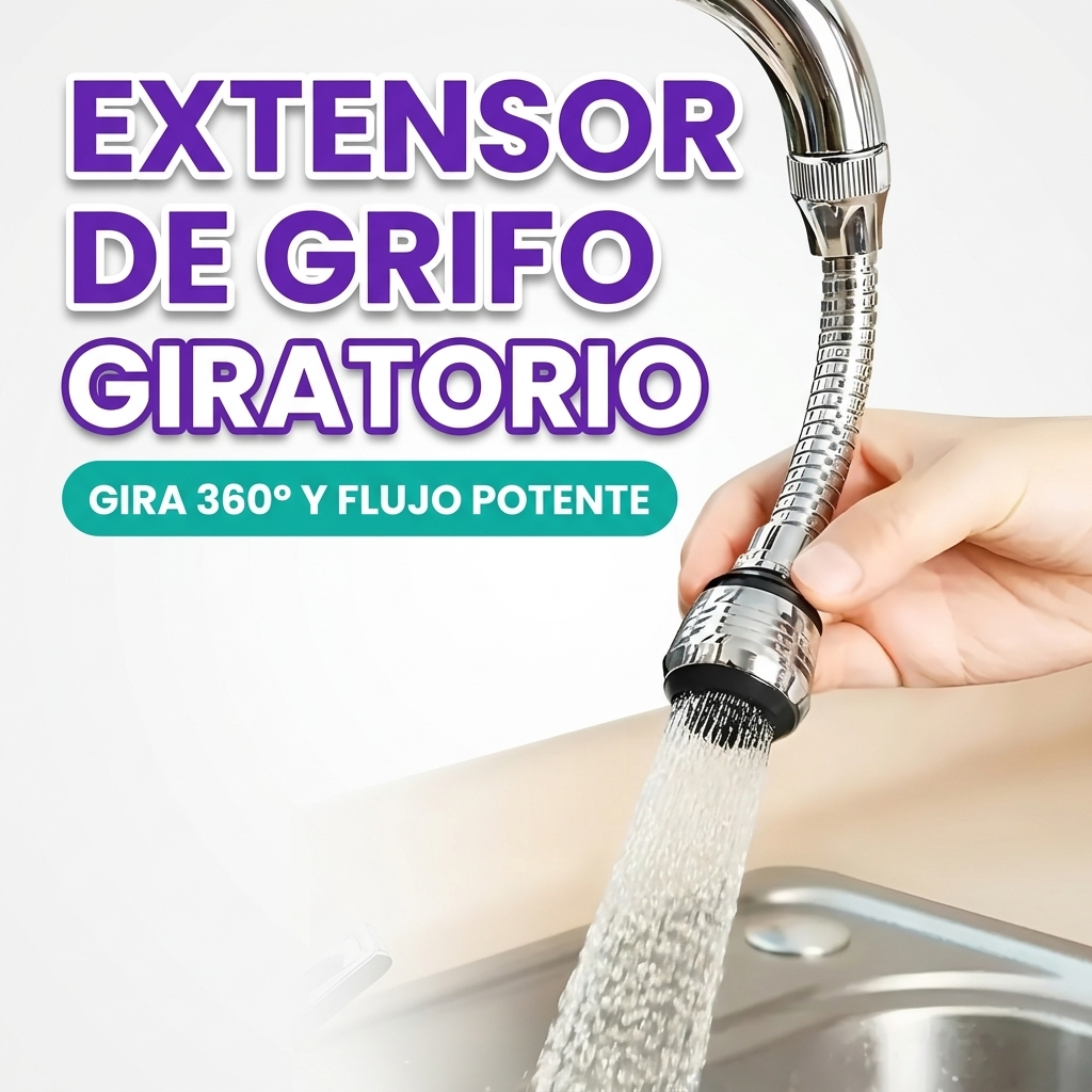 Extensor de grifo giratorio de 360 grados