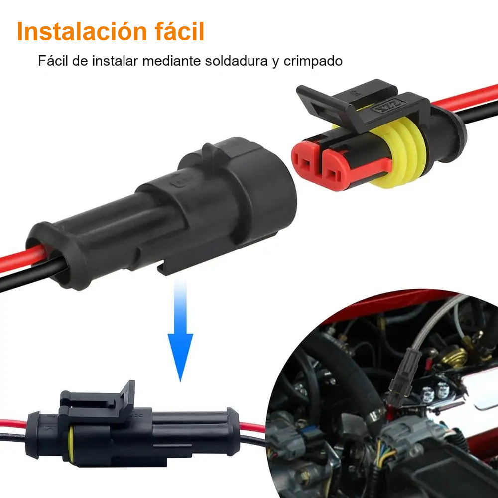 Conector de cable electrico impermeable