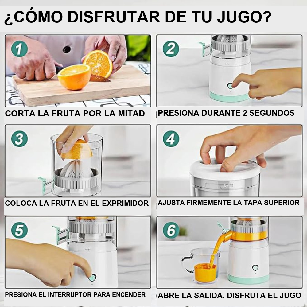 Exprimidor electrico recargable