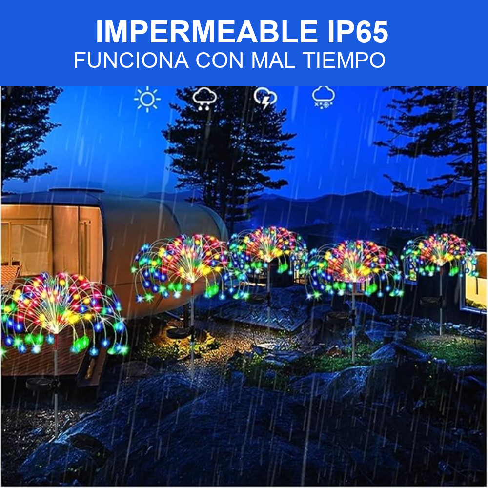 Luces solares LED para jardin