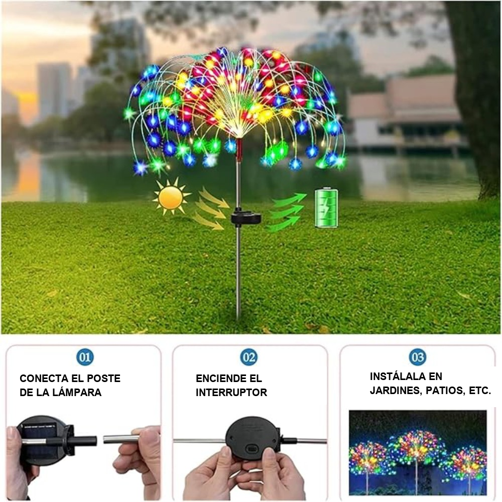 Luces solares LED para jardin