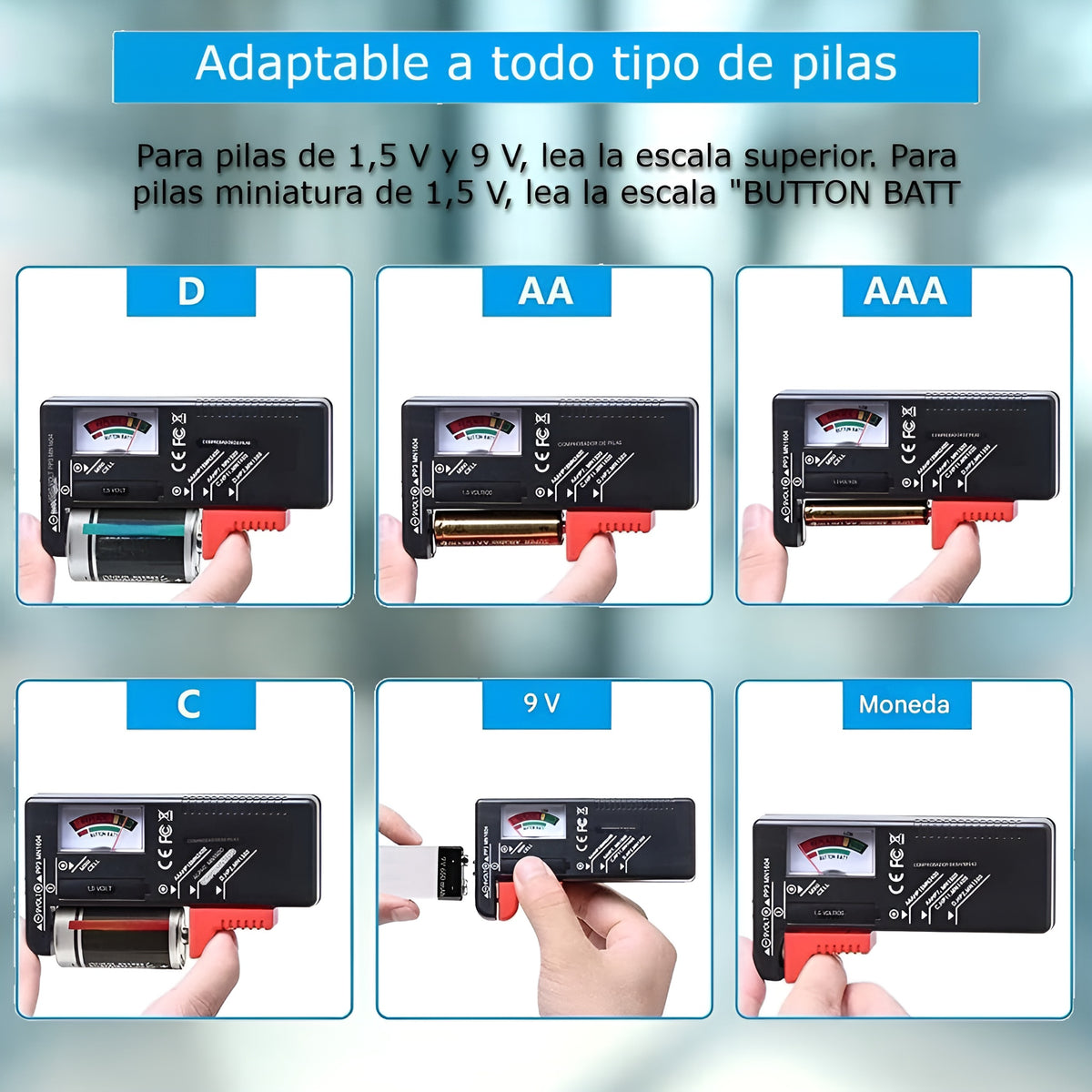 Comprobador de bateria domestica – Envío a toda Venezuela – NQLN Store