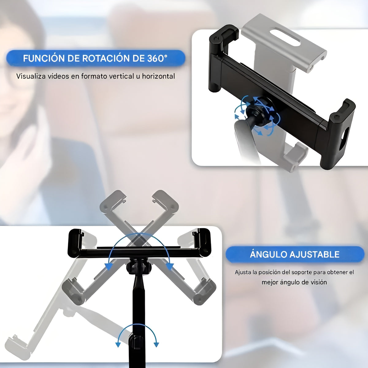 Soporte portatil de telefono para asiento trasero – Envío a toda Venezuela – NQLN Store