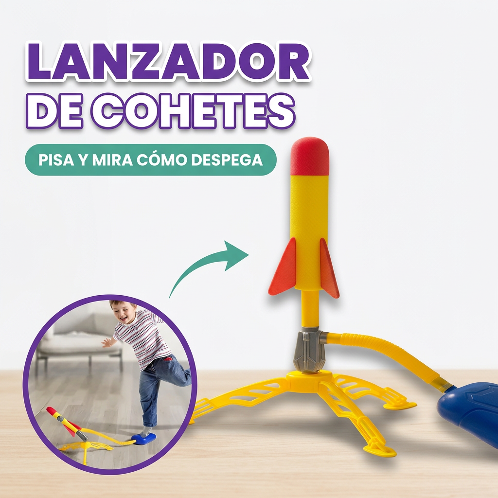 Lanzador de cohetes a pedal