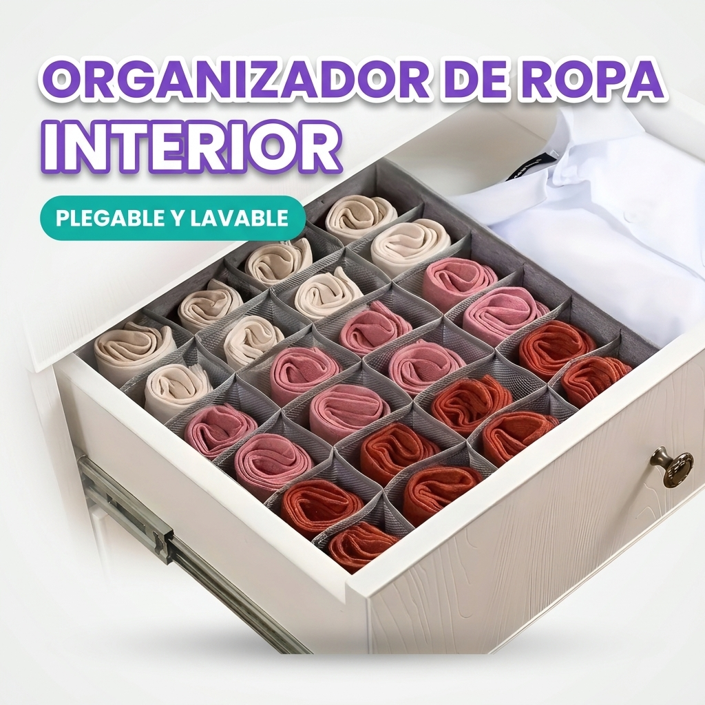 Organizadores de ropa interior con celdas grandes