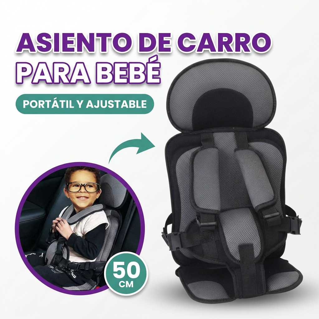 Asiento ajustable de carro para bebe