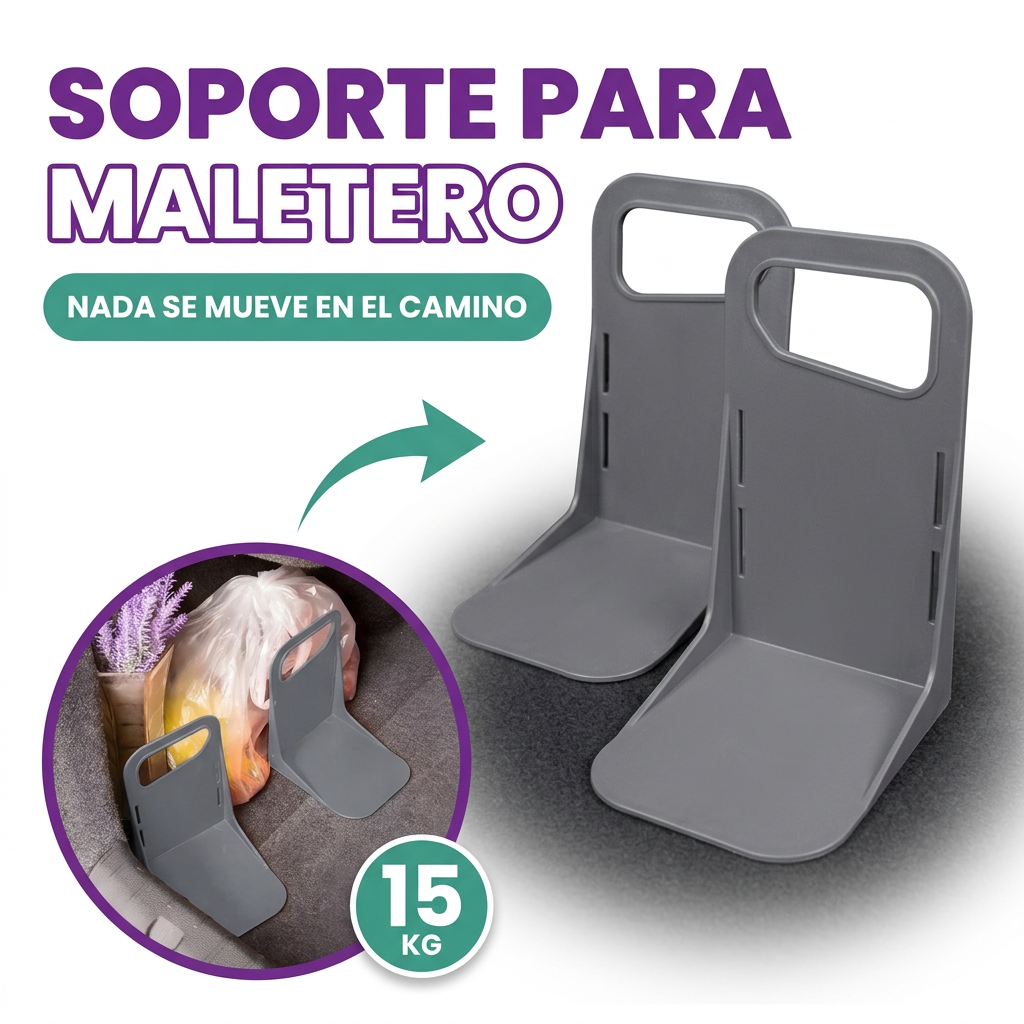 Soporte de fijacion para maletero de carro cierre magico