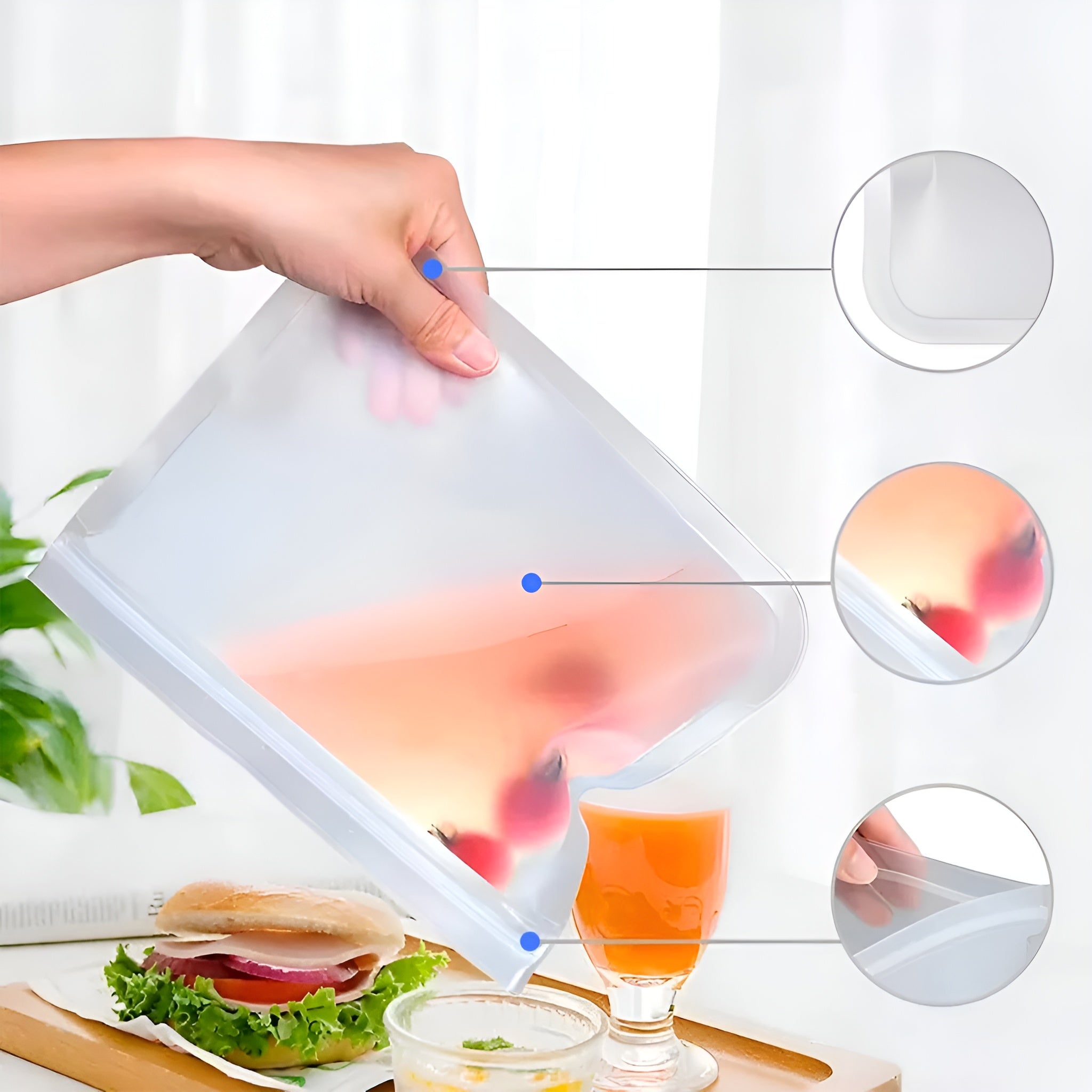 Bolsas de Silicona para Alimentos (Pack de 4) – Tienda online NQLN Store Venezuela