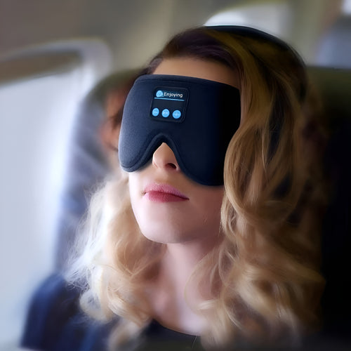 Antifaz para dormir con auriculares Bluetooth
