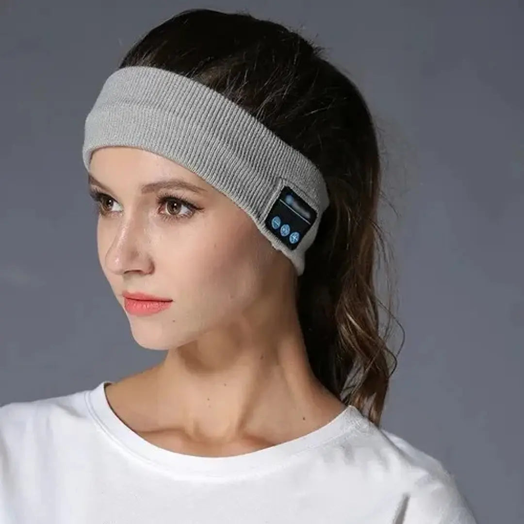 Cintillo con auriculares Bluetooth para ejercicio – Vista detalle del producto – NQLN Store
