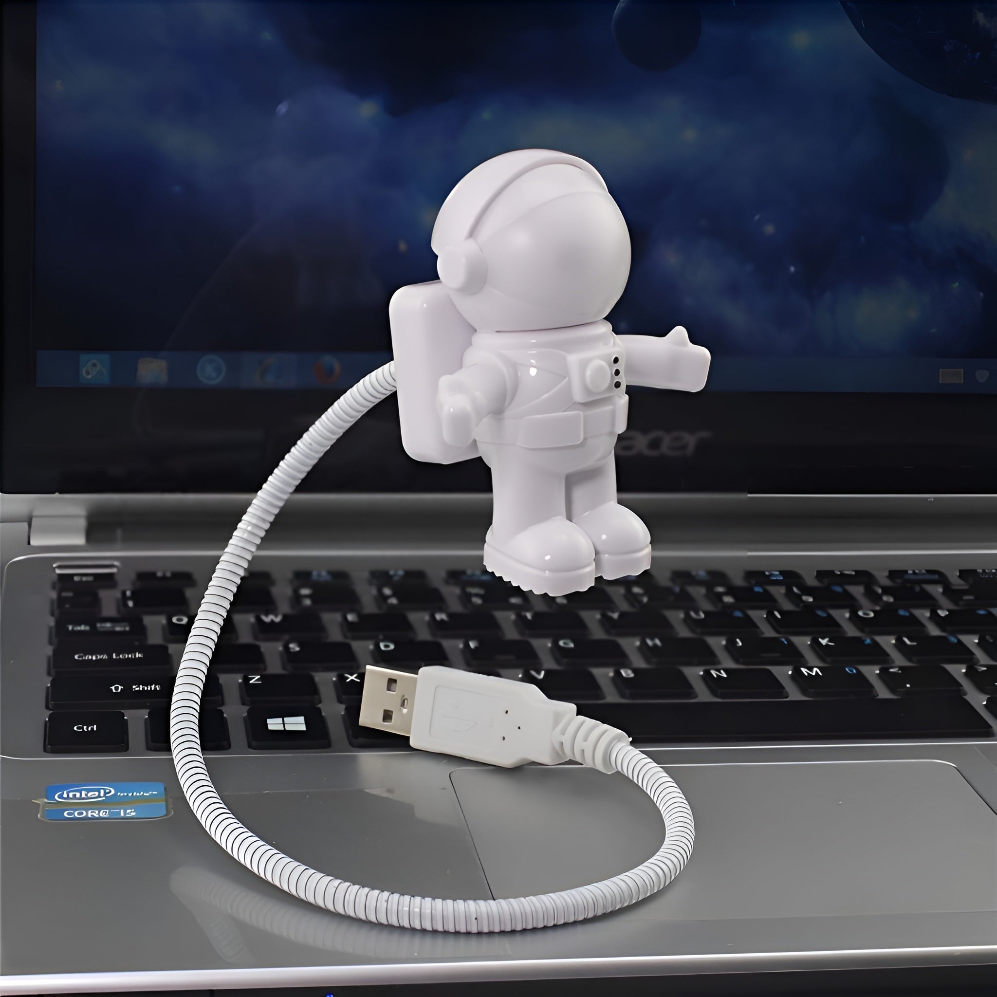 Lampara de escritorio de lectura con forma de astronauta usb – Tienda online NQLN Store Venezuela