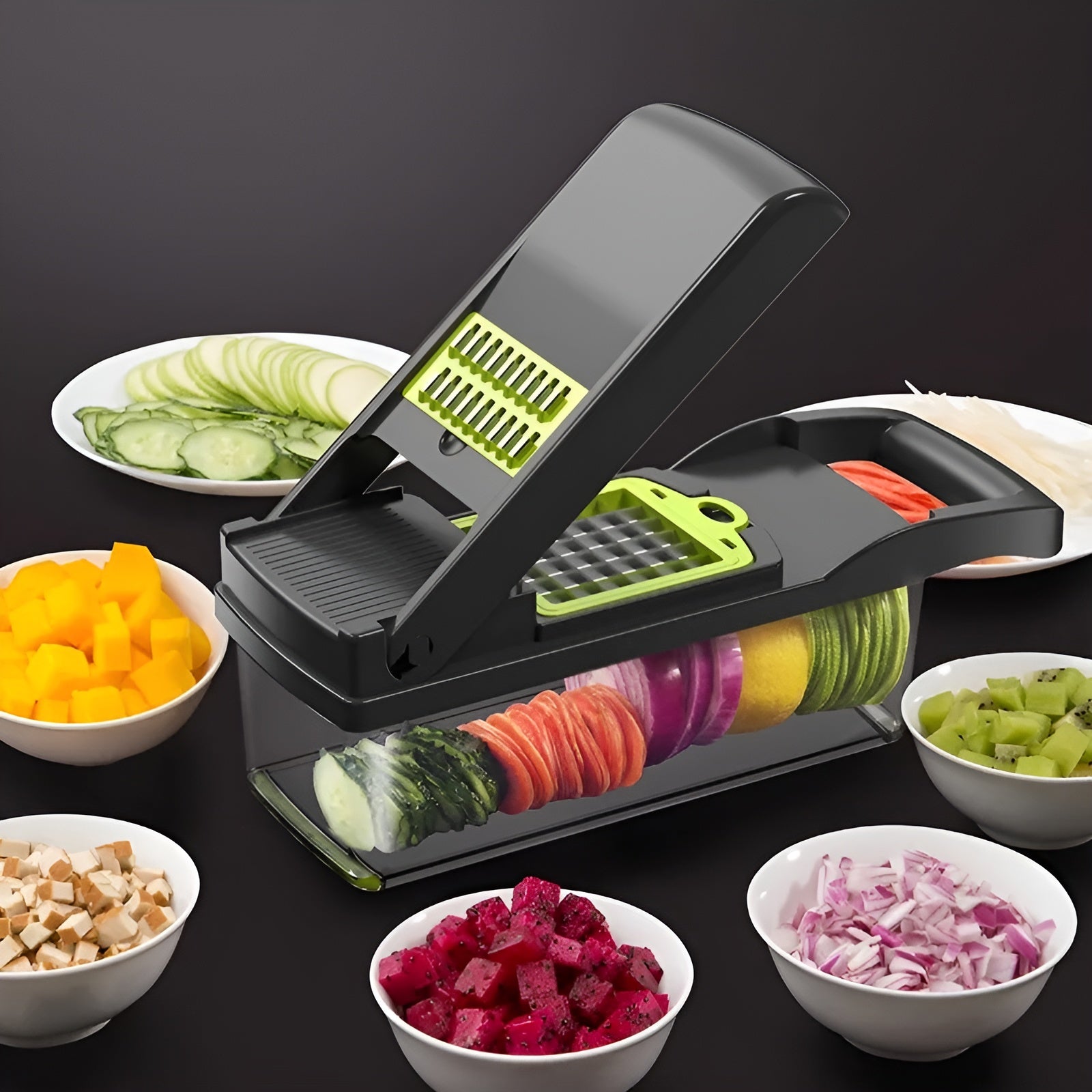 Cortador de verduras multifuncional 14 en 1 – Vista detalle del producto – NQLN Store