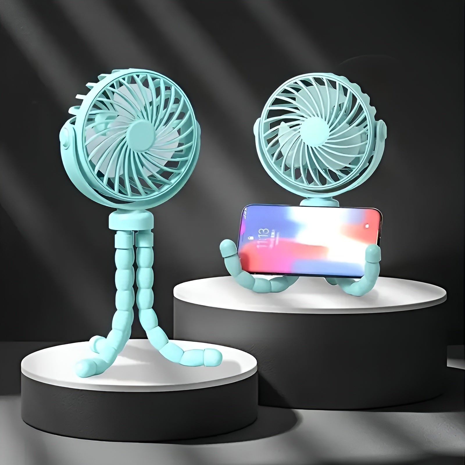 Mini ventilador con trípode – Vista de cerca del producto – NQLN Store