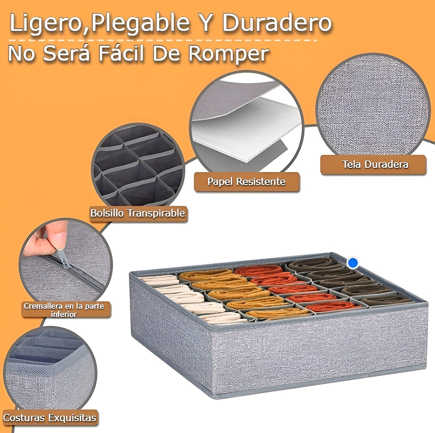 Organizador de Ropa con 24 compartimentos para interior – Envío a toda Venezuela – NQLN Store