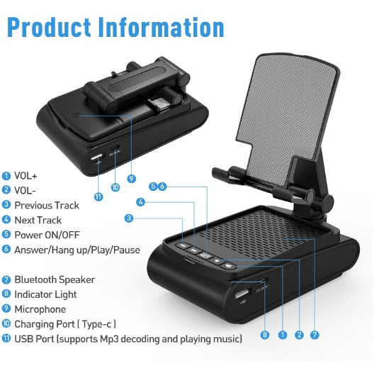 Soporte para teléfono con altavoz y base antideslizante – Comprar en Caracas, Margarita y toda Venezuela – NQLN Store