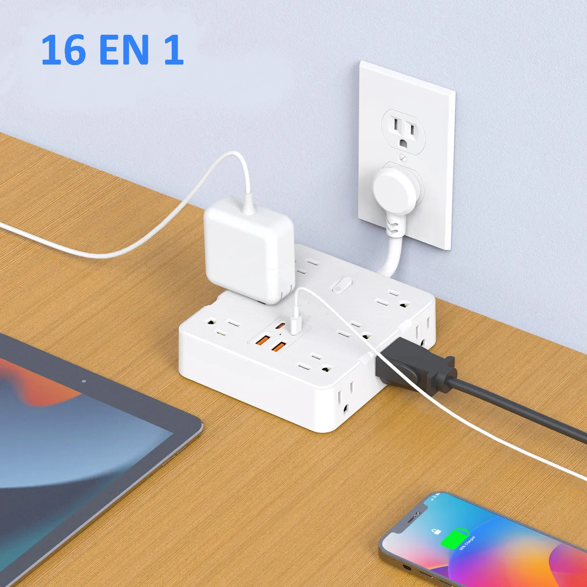 Regleta 16 en 1 PUJIMAX – NQLN Store Venezuela, tienda online con envío a todo el país