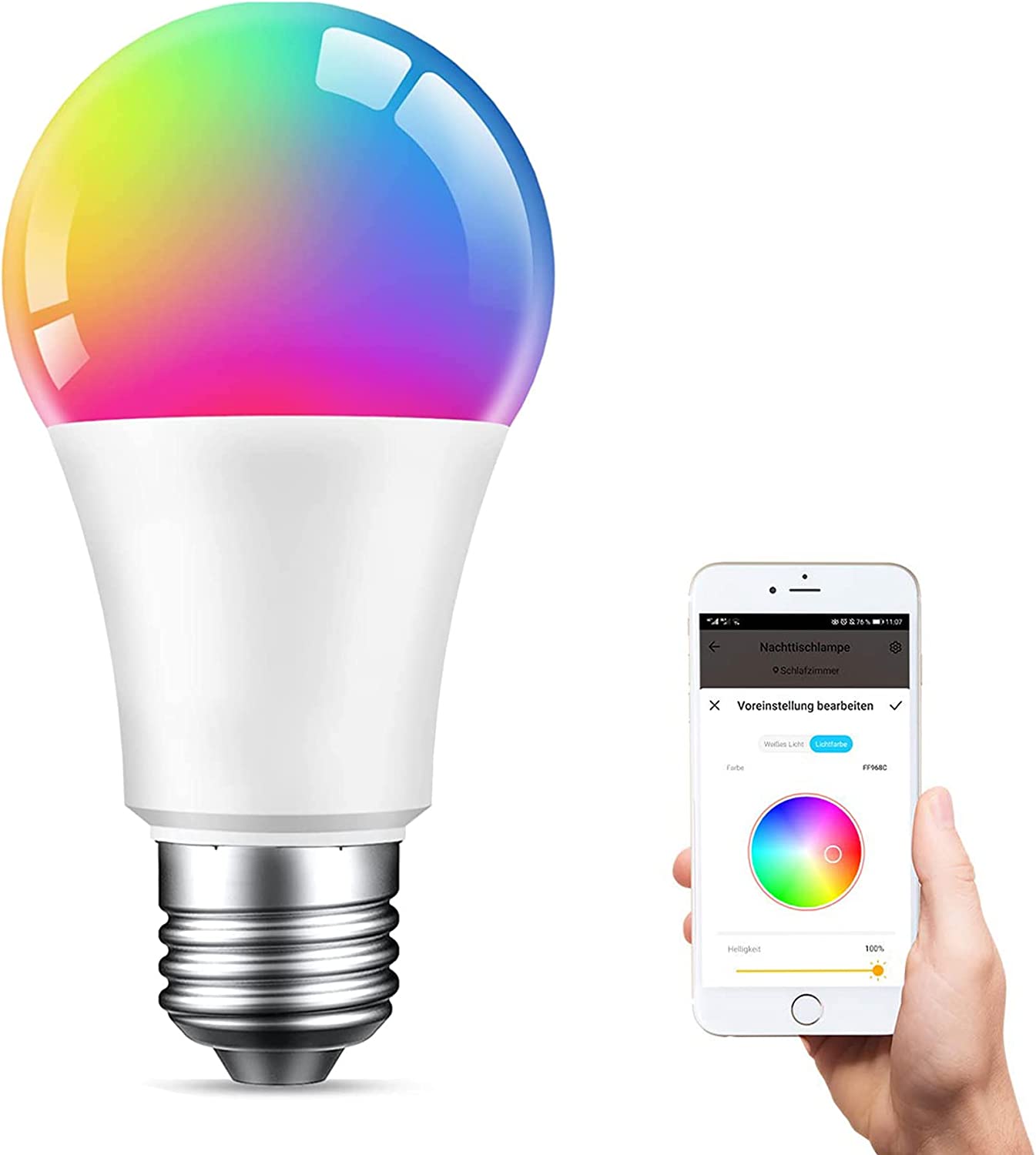 Bombillo Inteligente Led RGB para el hogar oficina – Presentación del producto – Comprar en NQLN Store