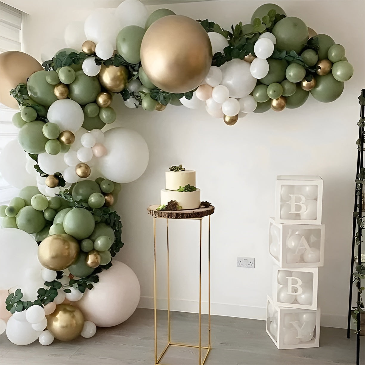 Kit de Globos Verdes y Dorados de 117 Piezas – Al mejor precio en NQLN Store Caracas y Margarita