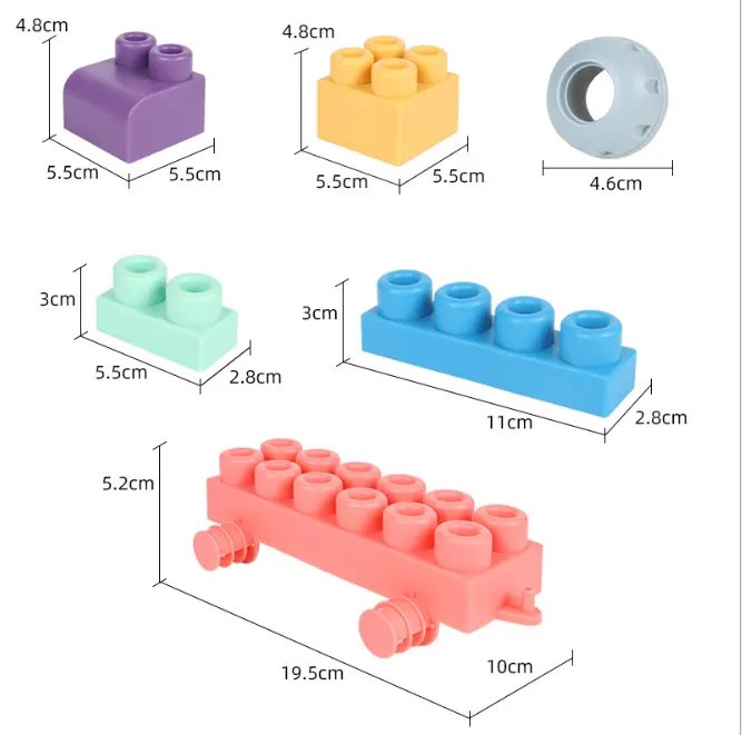 Bloques de formas de silicona de 20 piezas – Detalle de calidad y acabado – NQLN Store