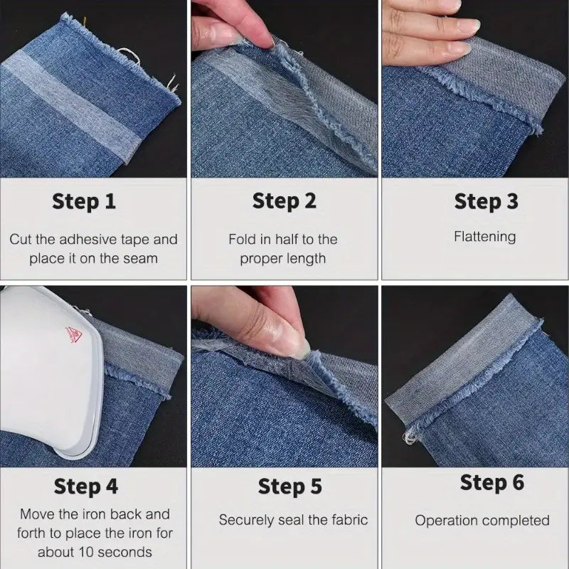 Cinta adhesiva para ropa para cara – Vista de cerca del producto – NQLN Store