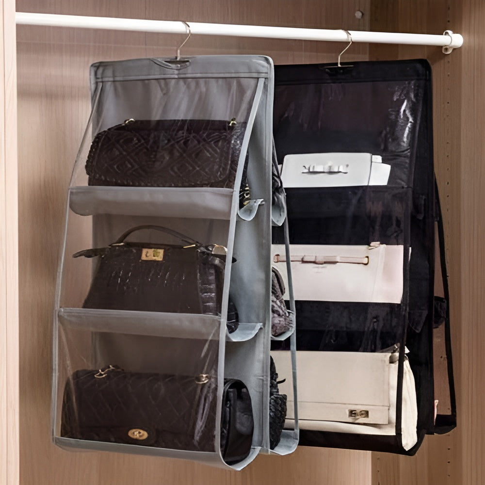 Organizador colgante para carteras de 3 niveles – Detalle y presentación – NQLN Store Venezuela