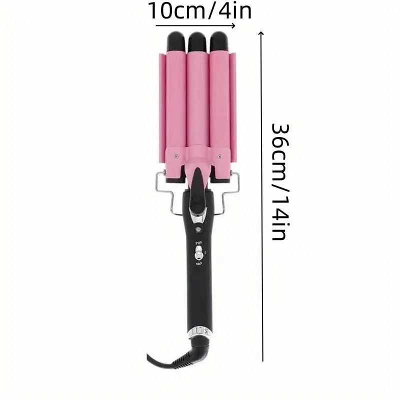 Rizadora de cabello 3 tubos – Vista detalle del producto – NQLN Store