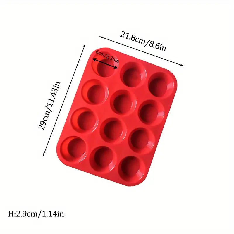 Bandeja Antiadherente Para Cupcakes Molde – Vista de cerca del producto – NQLN Store