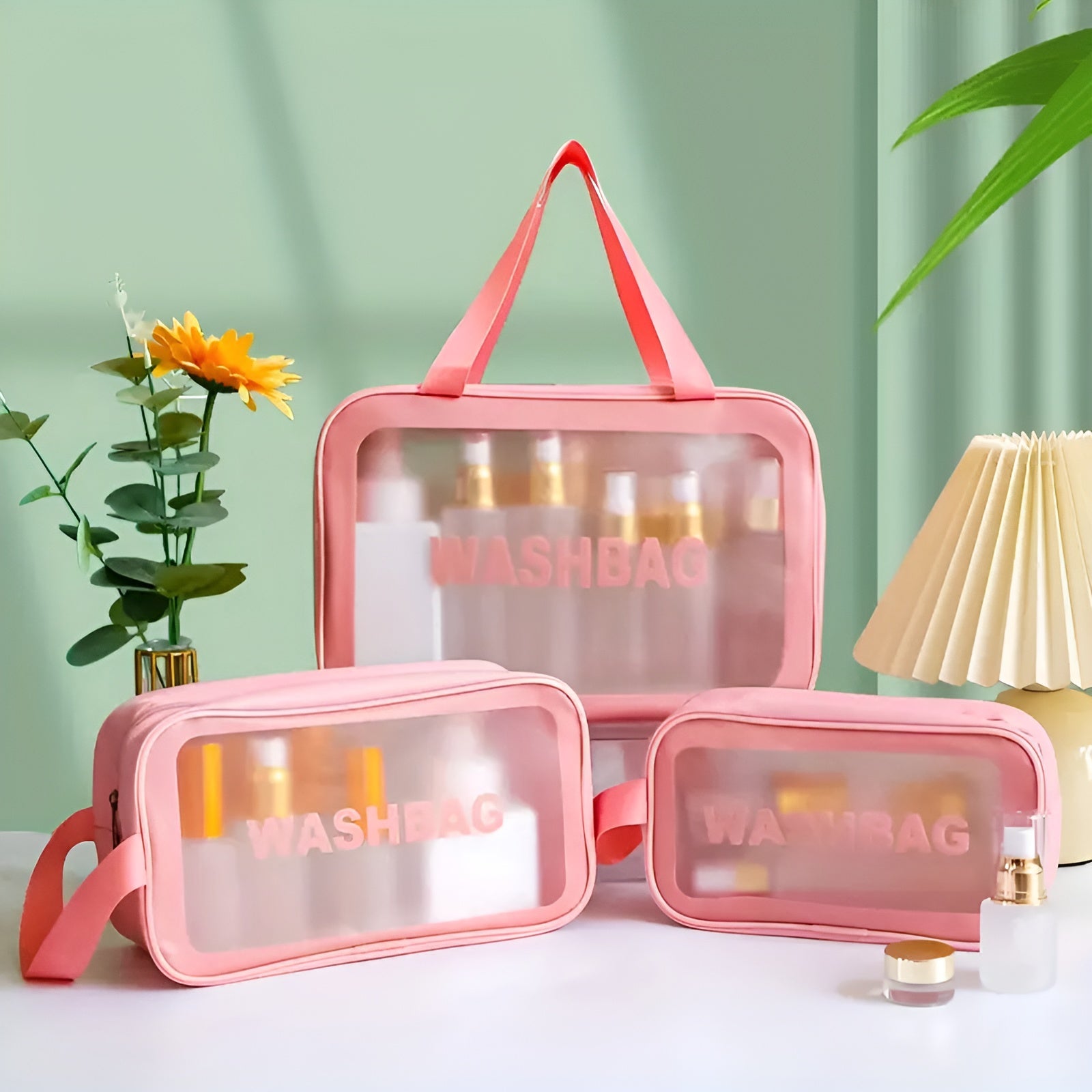 Organizador bolso de cosmeticos (Set de 3) – Vista detalle del producto – NQLN Store