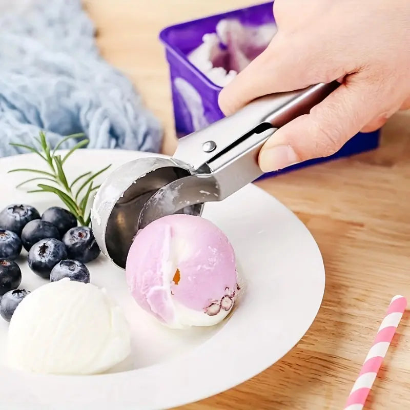 Cuchara para helado de acero inoxidable con gatillo – Comprar online en NQLN Store Venezuela con envío a todo el país