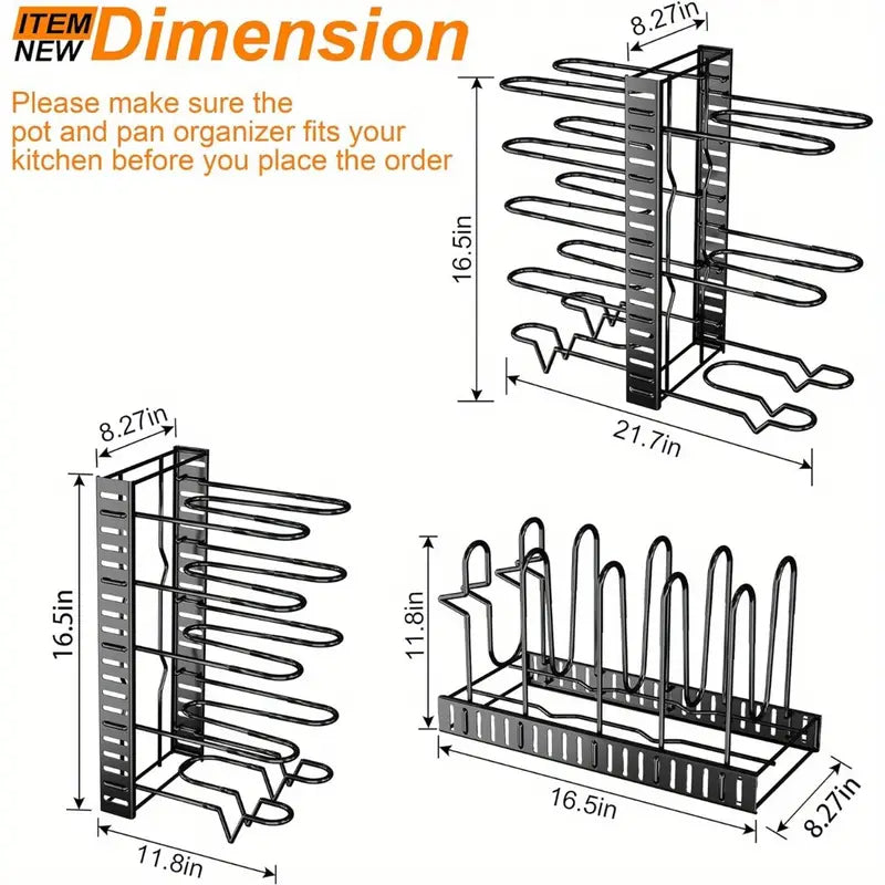 Organizador para Ollas y Sartenes – Detalle de calidad y acabado – NQLN Store