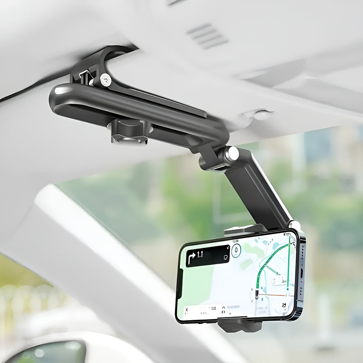 Soporte de teléfono para visera giratoria de 1080° – Presentación del producto – Comprar en NQLN Store