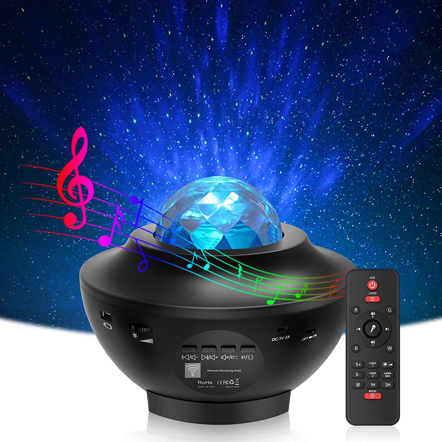 Proyector de Luces con Bluetooth – Vista detalle del producto – NQLN Store