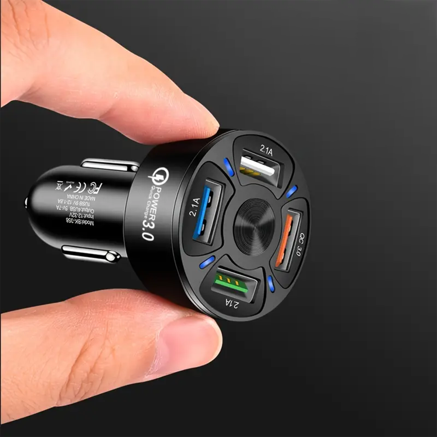 Cargador de 4 puertos para carro – Presentación del producto – Comprar en NQLN Store