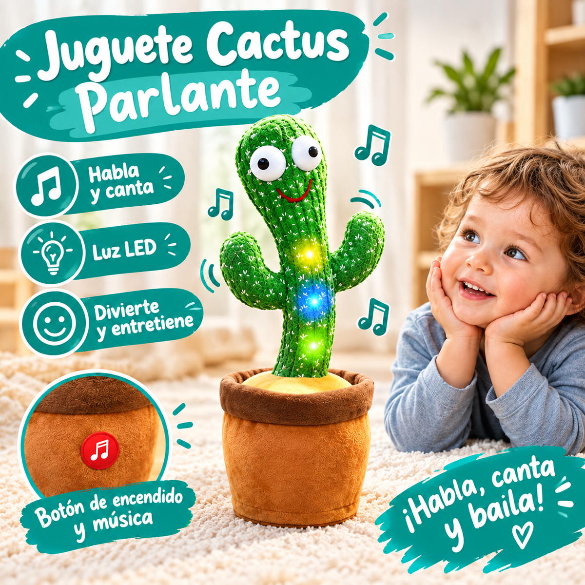 Juguete Cactus Parlante