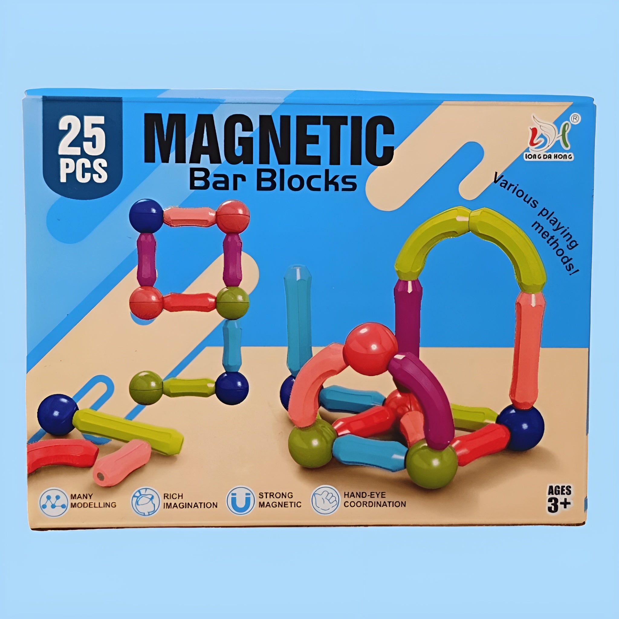 Juego de Construcción Magnético de Bolas y Varillas – Envío a toda Venezuela – NQLN Store