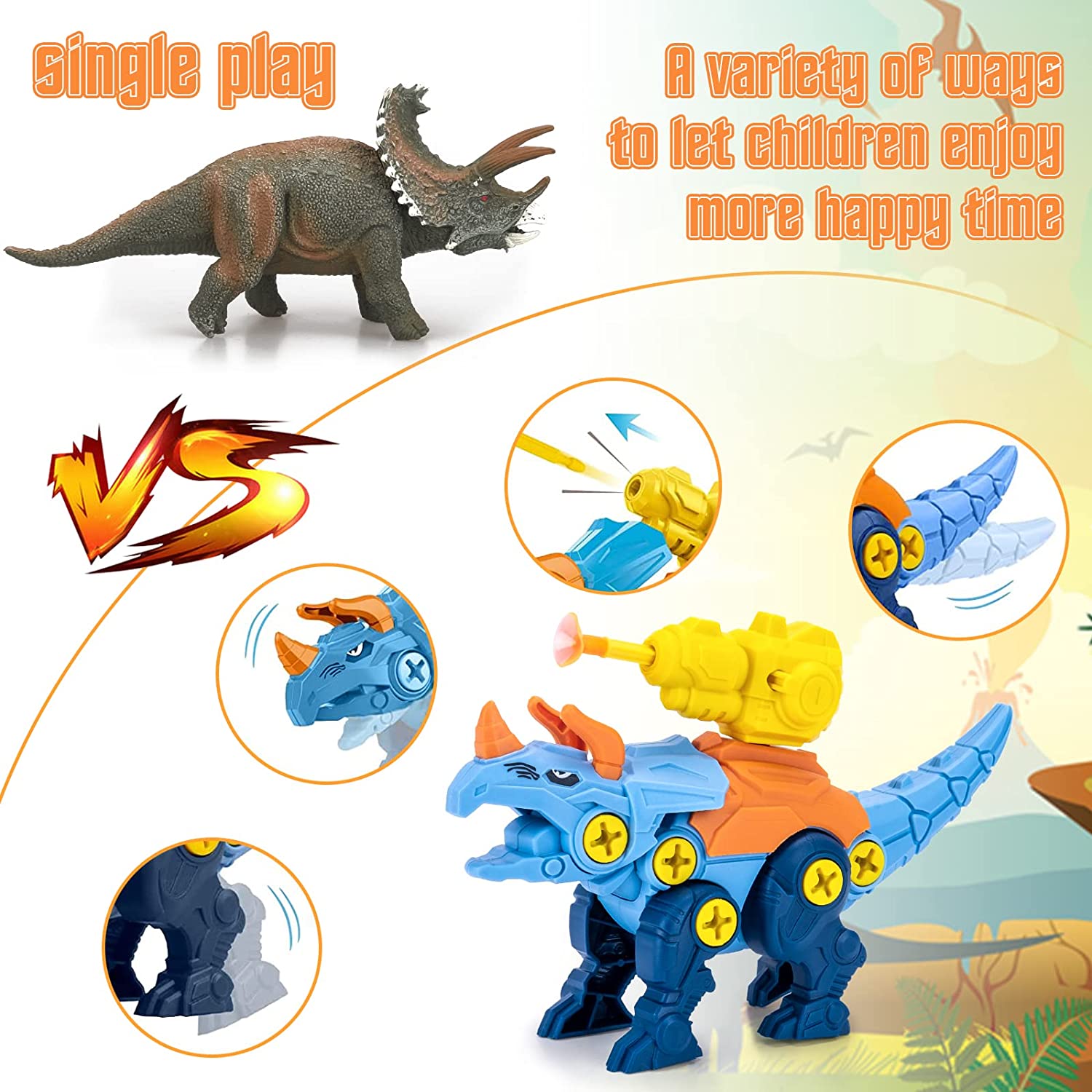 Juguete de armar dinosaurios con accesorios – Tienda online NQLN Store Venezuela