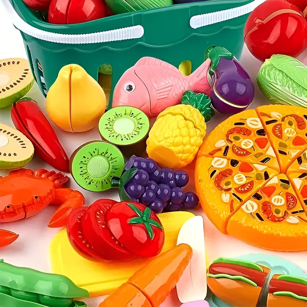 Juego de alimentos con cesta de verduras falsas para niños – Envío a toda Venezuela – NQLN Store