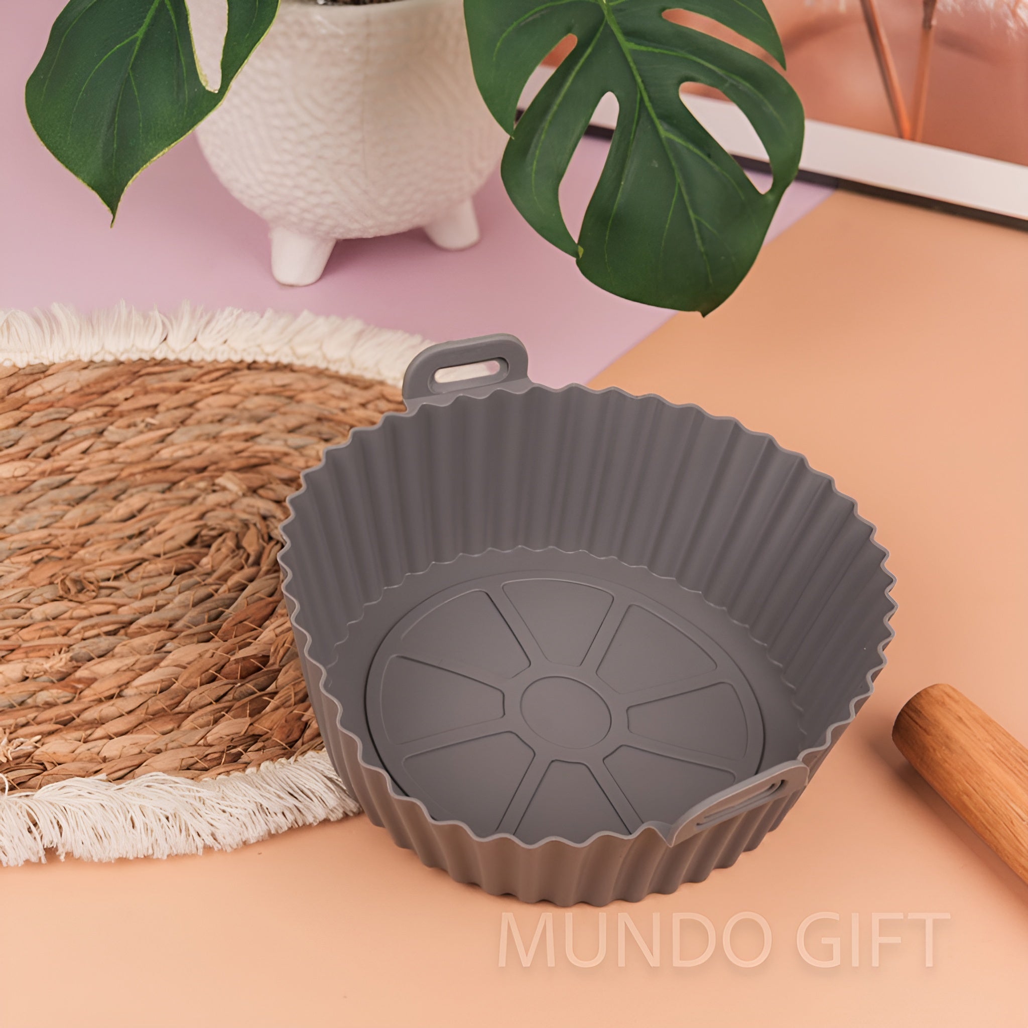 Bandeja de silicona para freidoras de aire – Detalle de calidad y acabado – NQLN Store